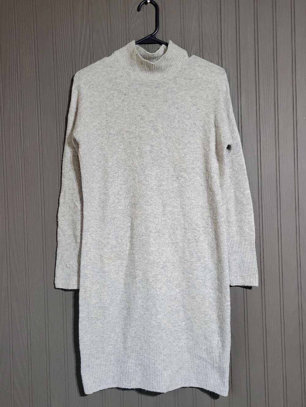 The Prairie Rachel Ashwell Long Sleeve Sweater Dress Wool Blend Gray Women's  S